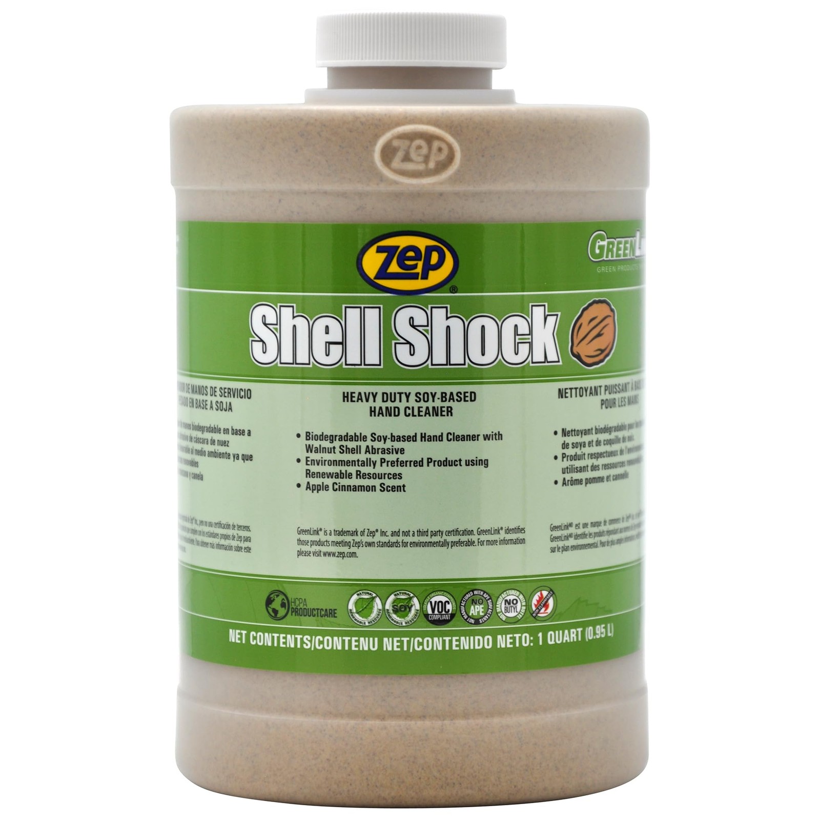 Zep Shell Shock Industrial Hand Cleaner - 32 Oz 32 Fl (Pack of 1), White