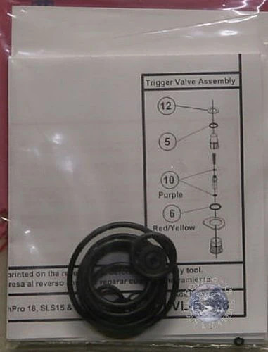 O-Ring kit for Senco FinishPro 15, 18, 2n1 Brad Nailers, SLS15, SLS18 Staplers-