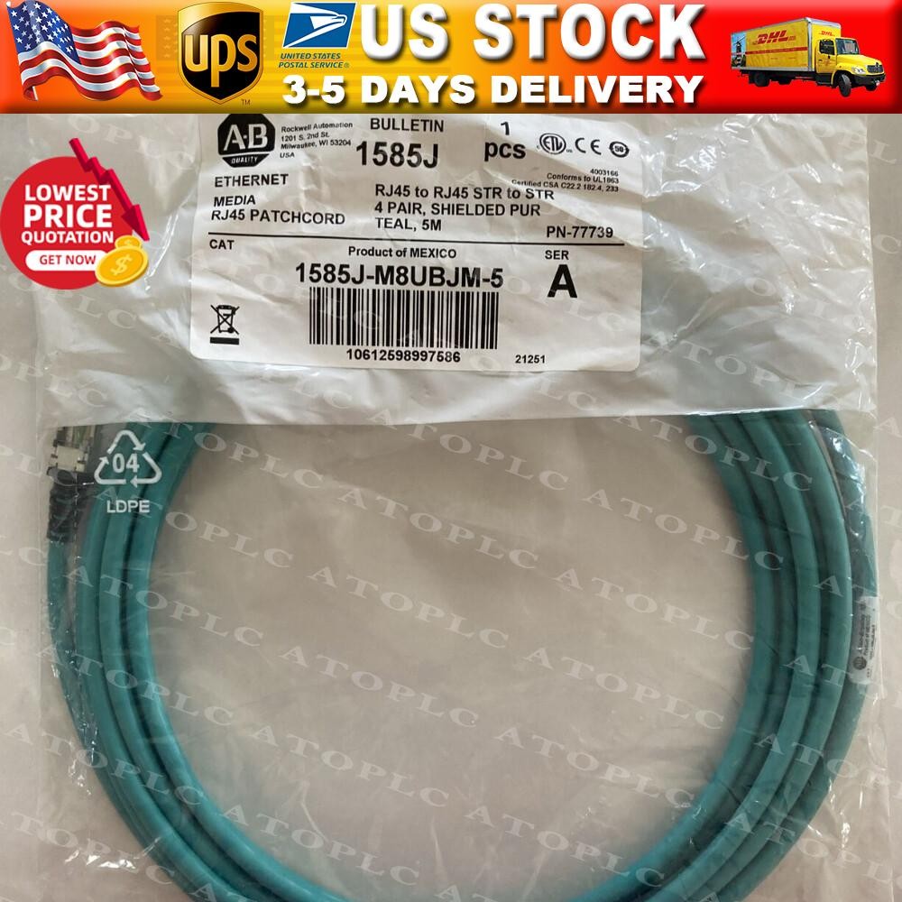 NEW AB Bulletin 1585J-M8UBJM-5 Ethernet PATCHCORD 1585JM8UBJM5 US Free Tax