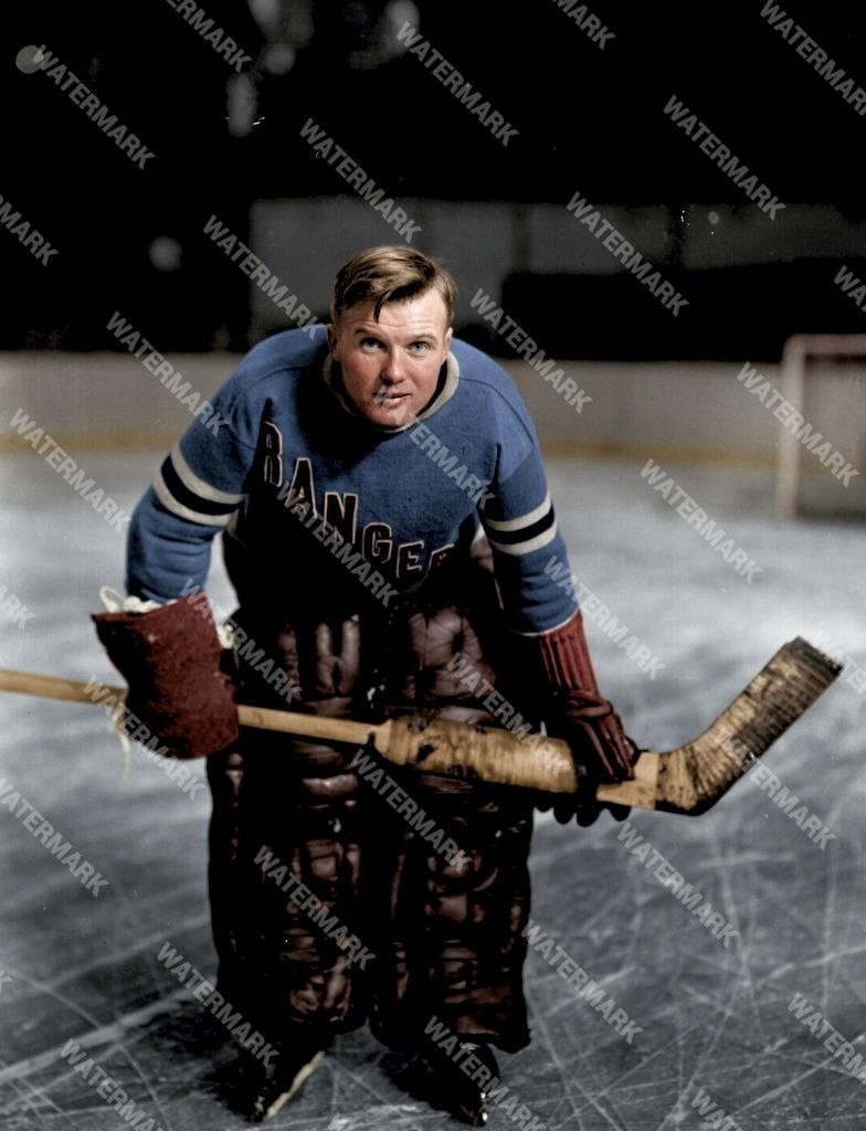 HF400 ANDY AITKENHEAD NEW YORK RANGERS NHL HOCKEY GOAL8x10 16x20 Colorized Photo
