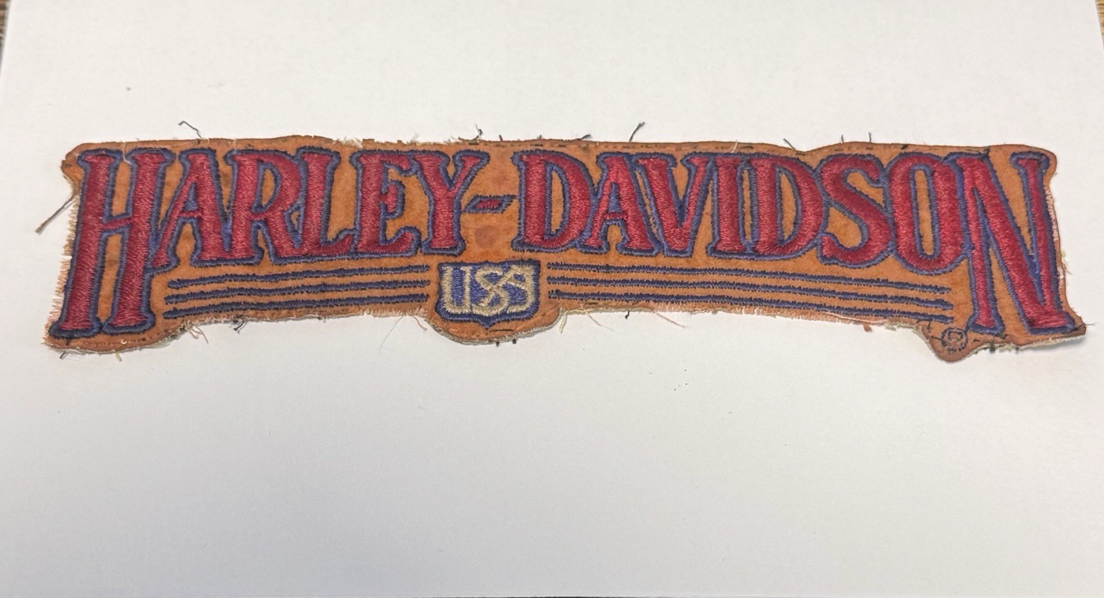 Vintage Harley Davidson Patch Motorcycle - 7.25”