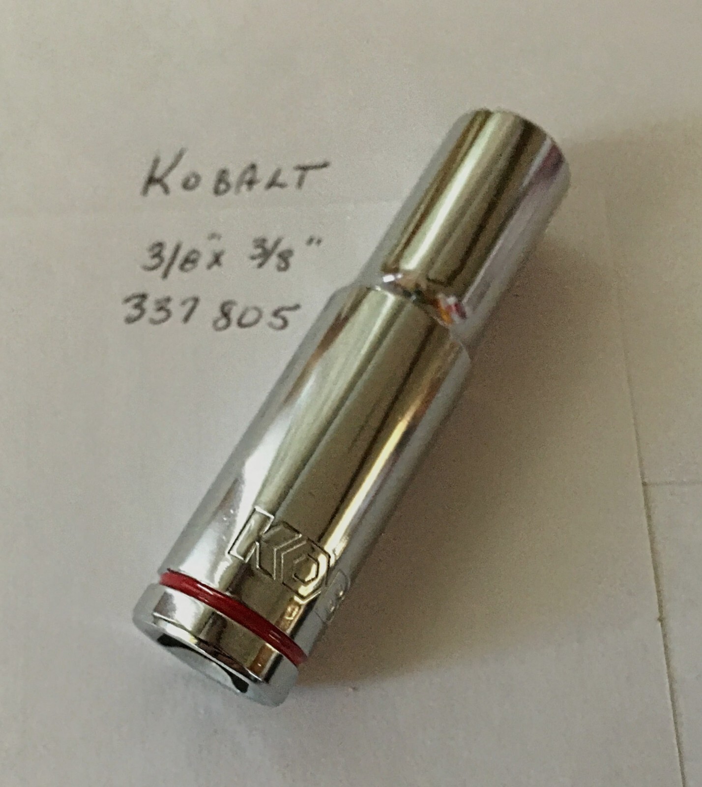 KOBALT  3/8" x 3/8" DR  DEEP   SOCKET  # 337805  12Pt Free USA Shipping