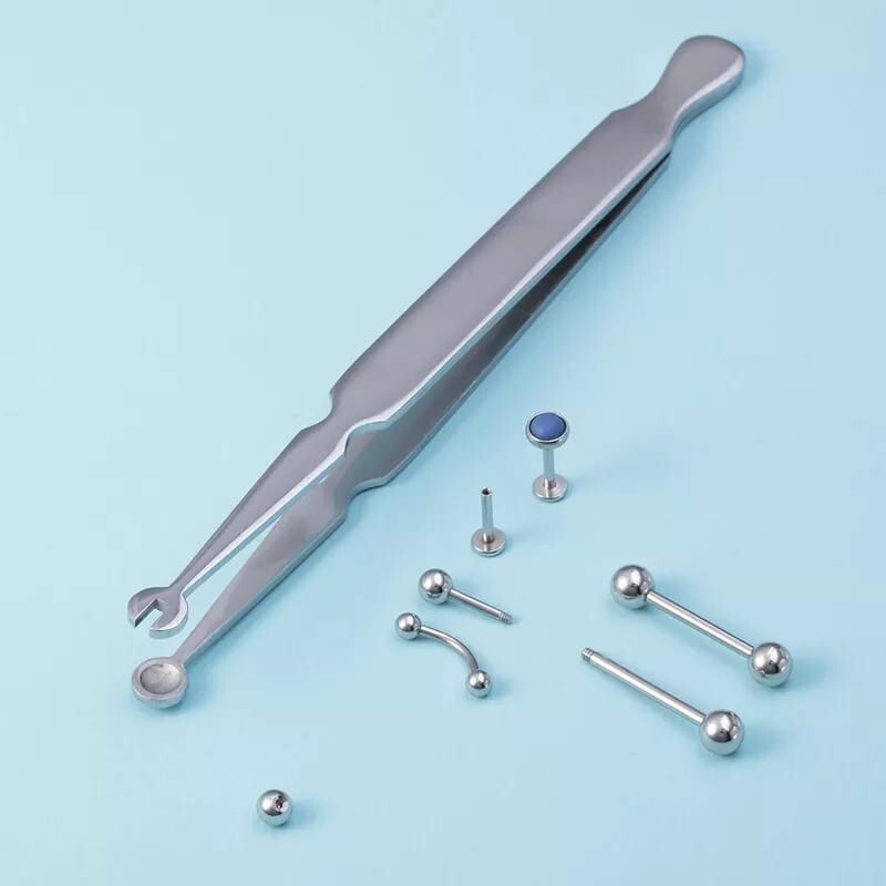 Piercing Barbell Clamps 4.5" Piercing Forceps Pliers