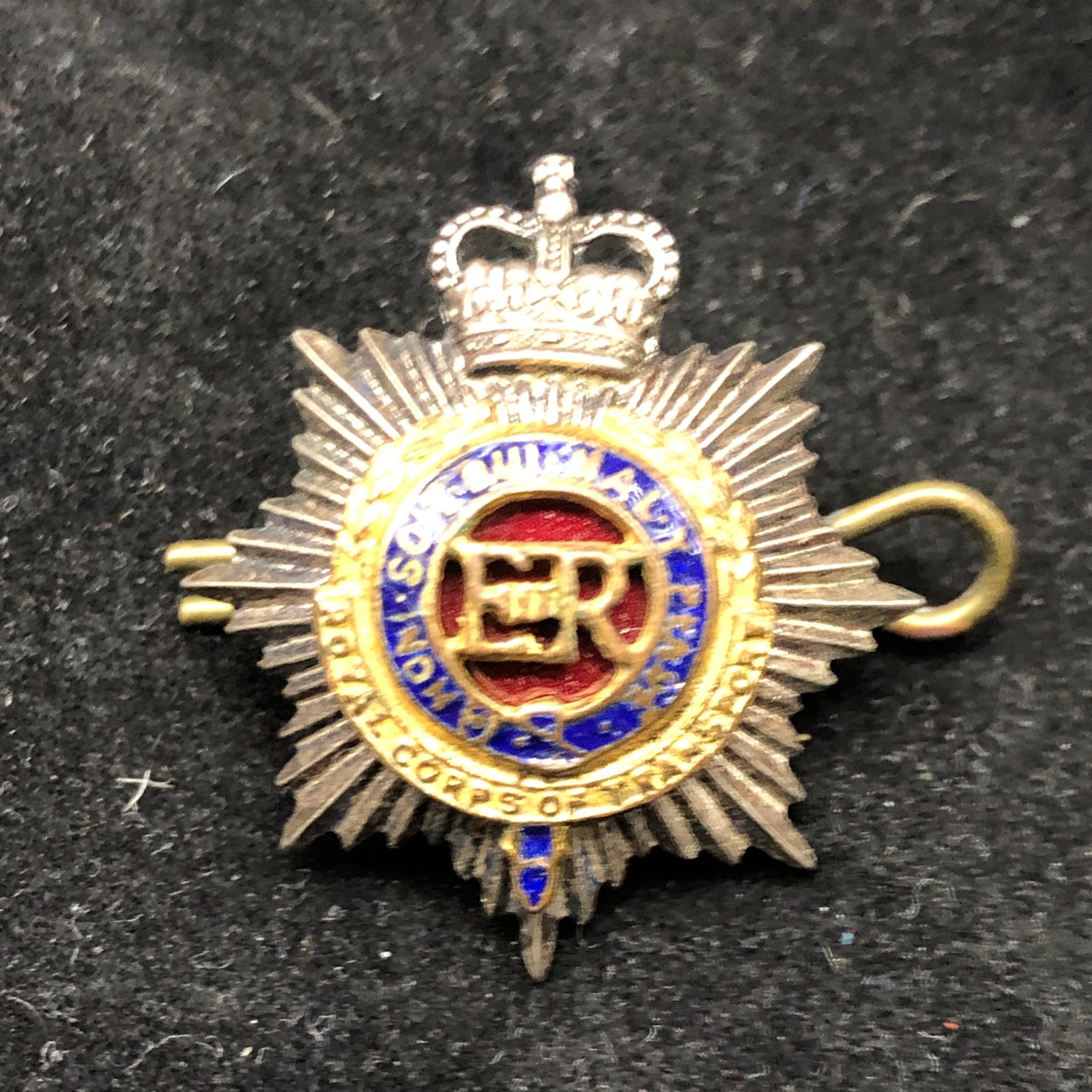 Original British Army Collar Badge - Royal Corps of Transport RCT Officers