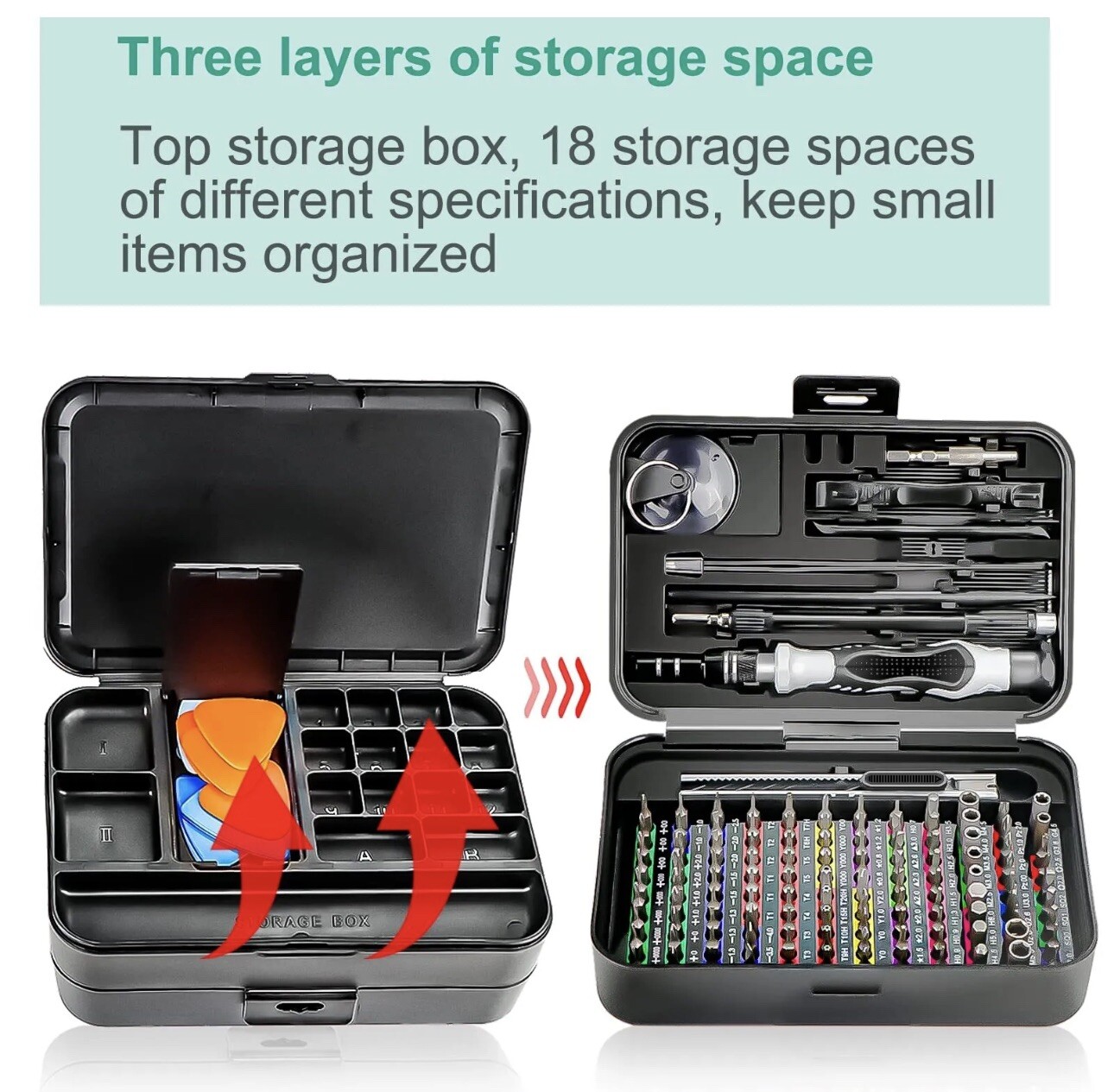 Precision Screwdriver Set with 108 Bits, 132 in 1 Small Screw Driver iPhone 16