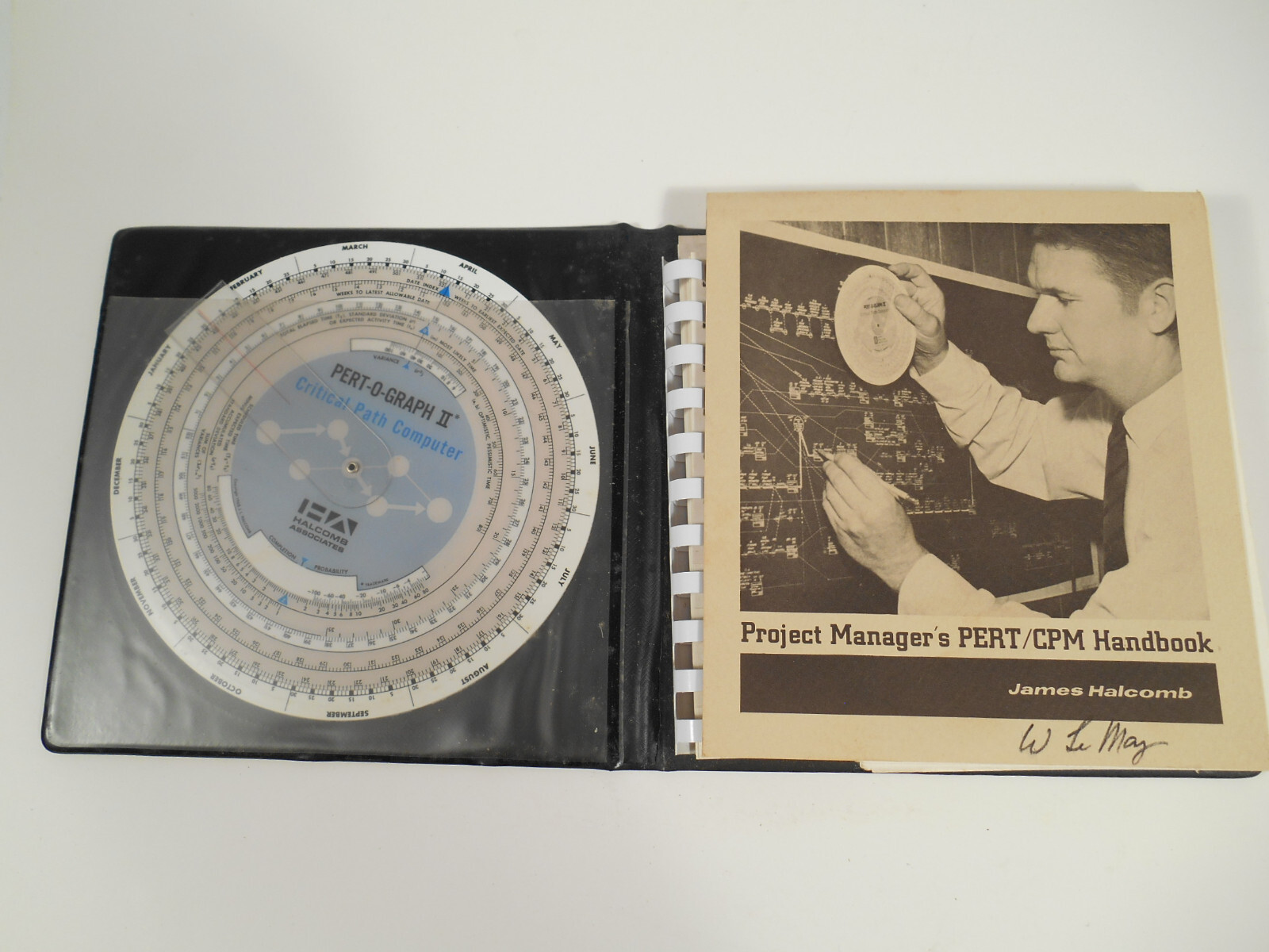 Vintage Pert-O-Graph Critical Path Computer and Project Manager's Handbook