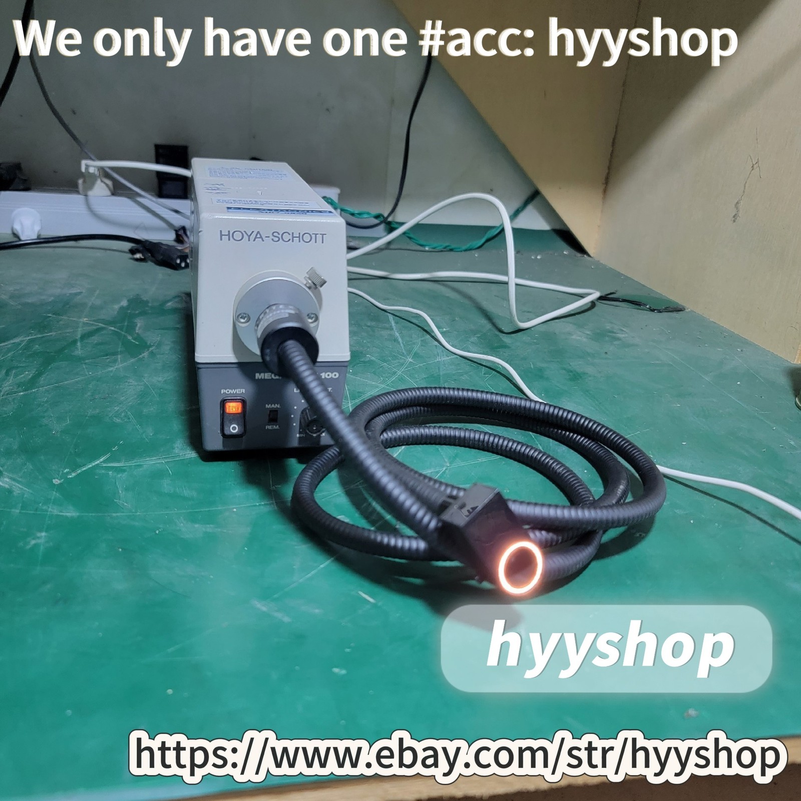 1PCS MEGALIGHT 100 light source, 100W with fiber ring aperture, /hyy