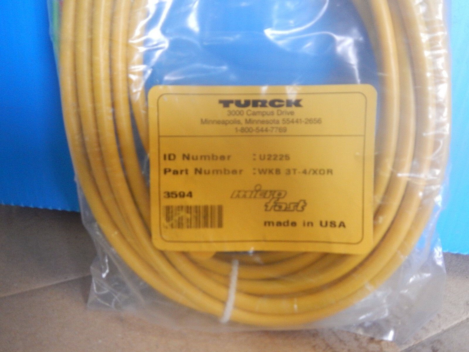 Turck WKB 3T-4/XOR U2225 Cable