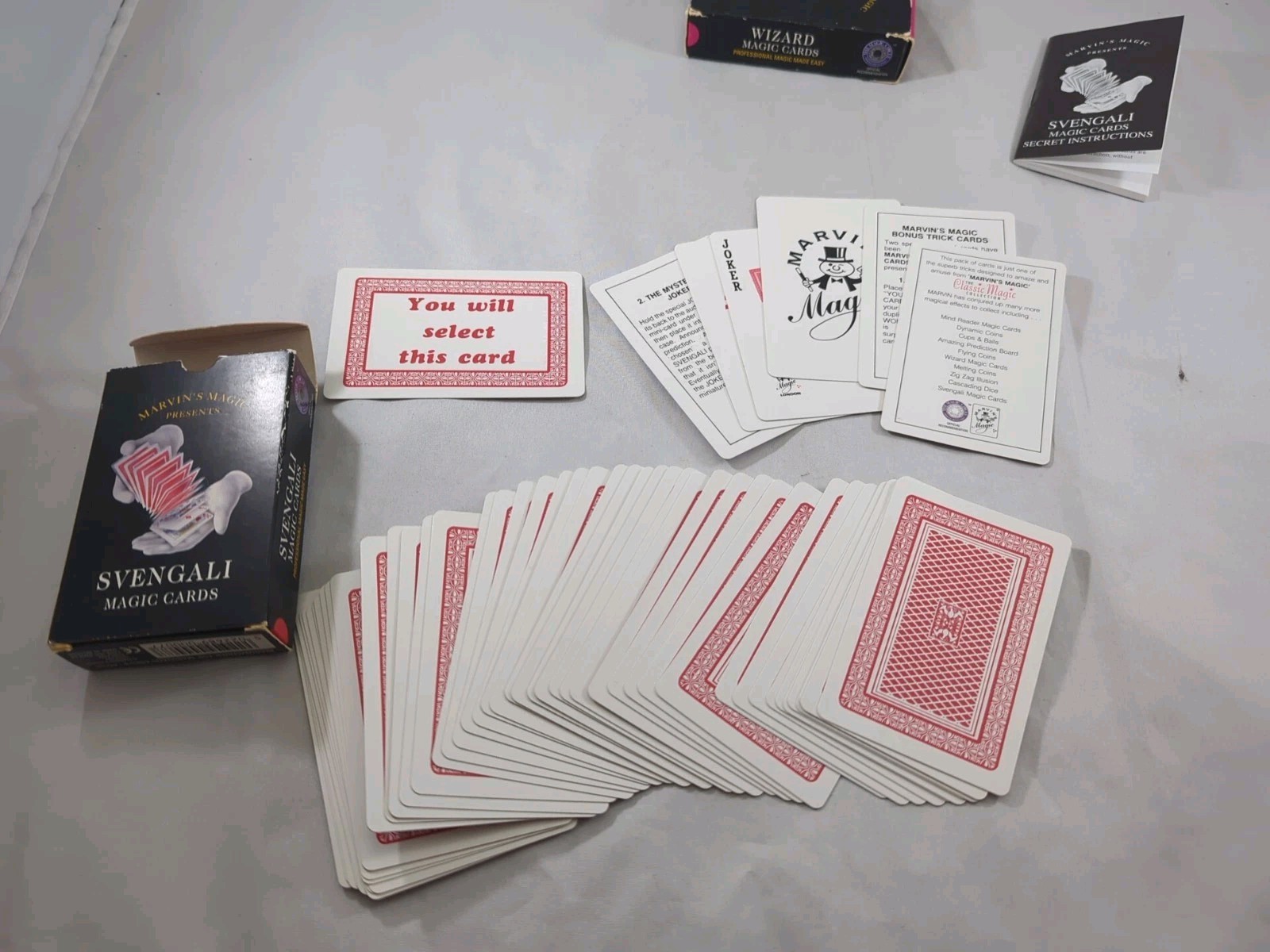 Marvin's magic wizard magic cards two packs. Svengali + Wizard Marked decks