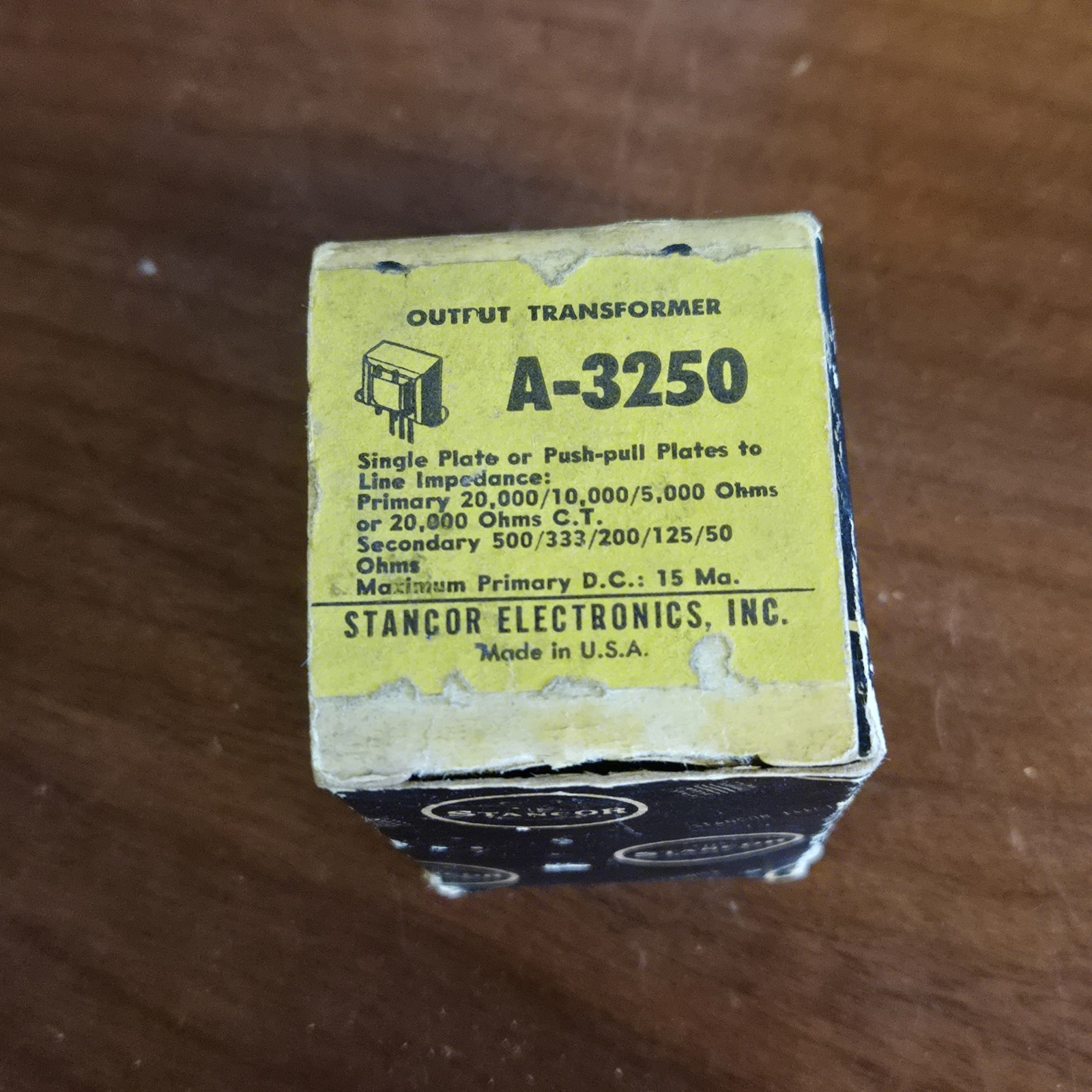 Stancor Output Transformer A-3250 With Box