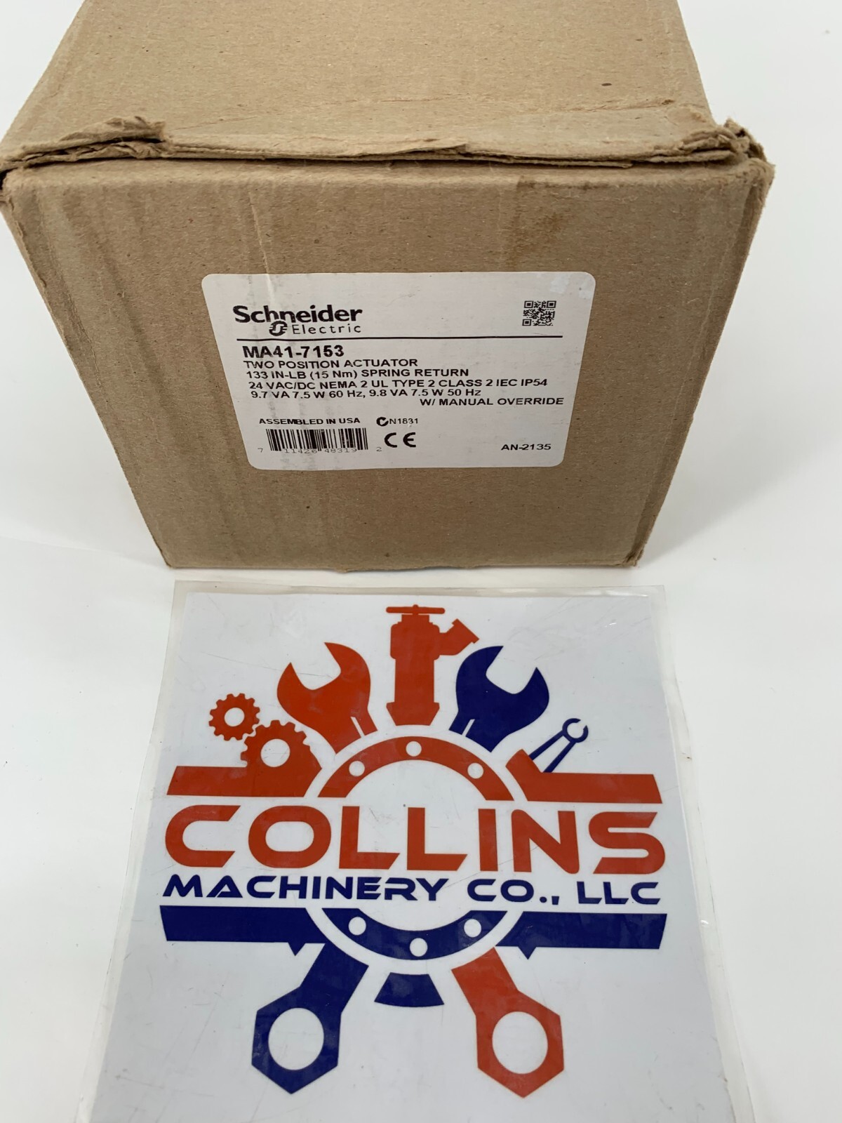 Schneider Electric MA41-7153 2-Position Damper Actuator Spring Return 24V