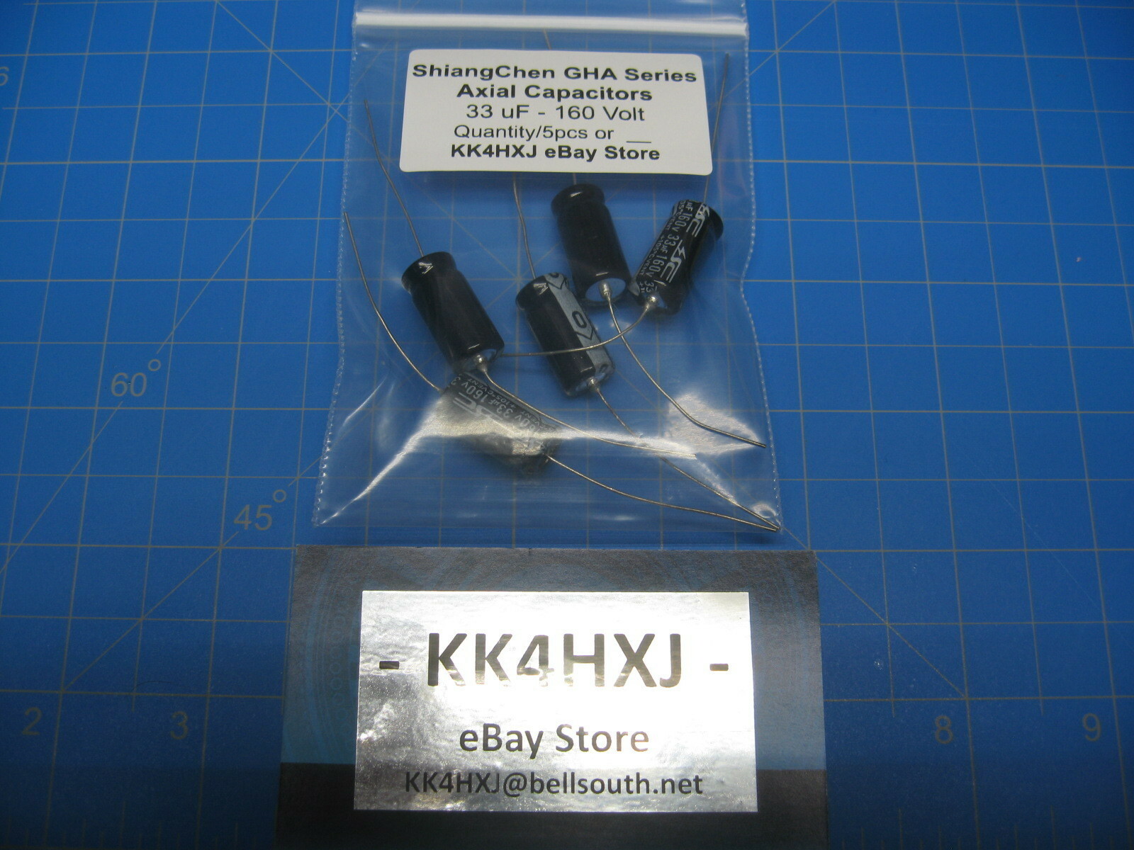 SC - GHA Series - Axial Electrolytic Capacitors - 160v 33uF - 5 Pieces
