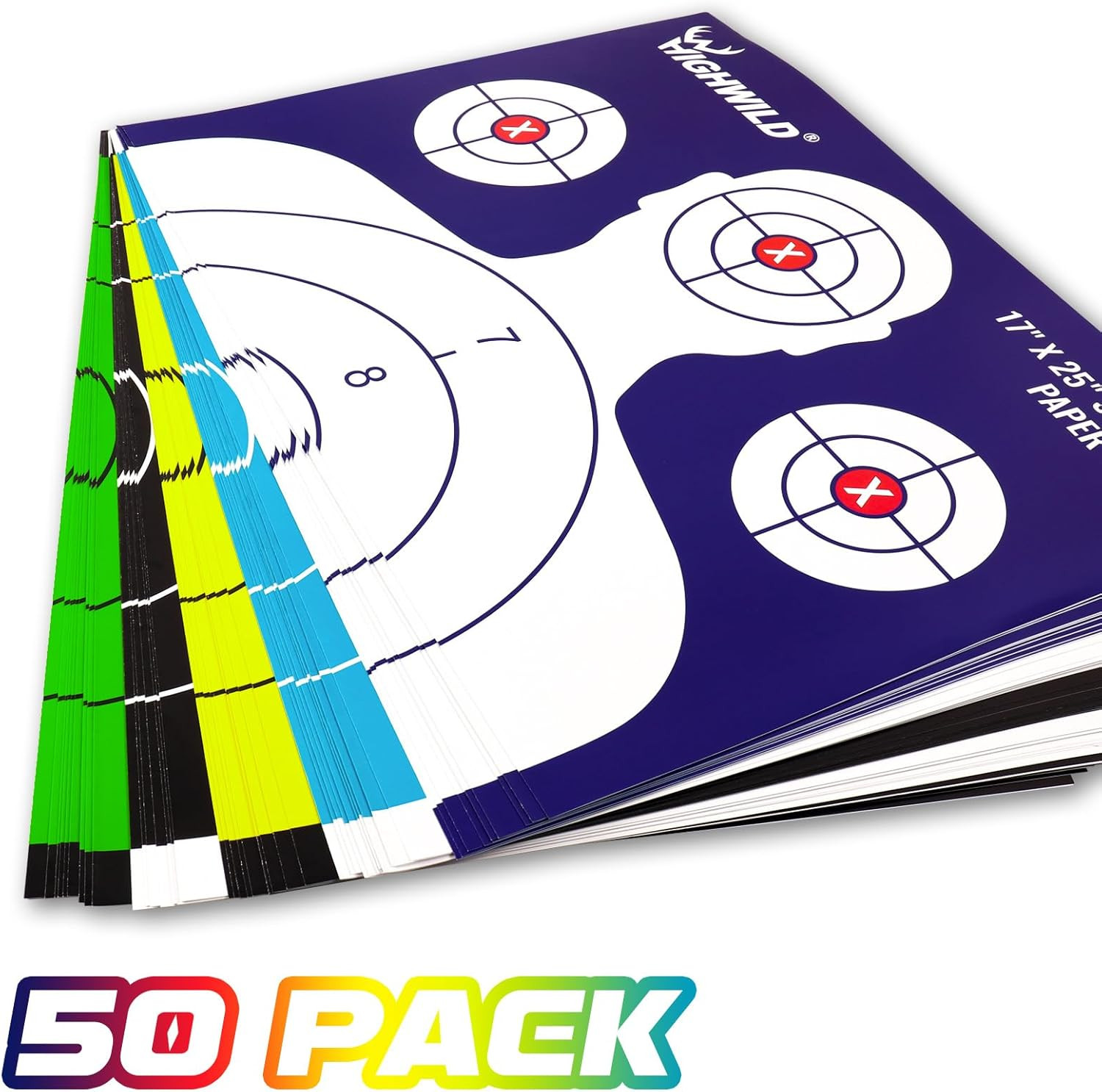 Shooting Range Silhouette Paper Target - 17X25 Inches