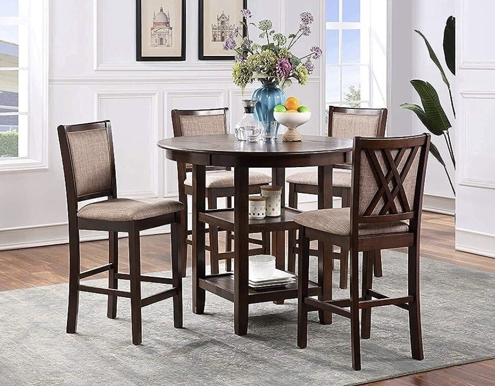 Round Dining Table Set for 4