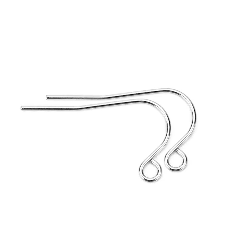 50Pcs Never Fade PVD Stainless Steel Earrings Hooks Clasp Bulk anti Allergy Earr