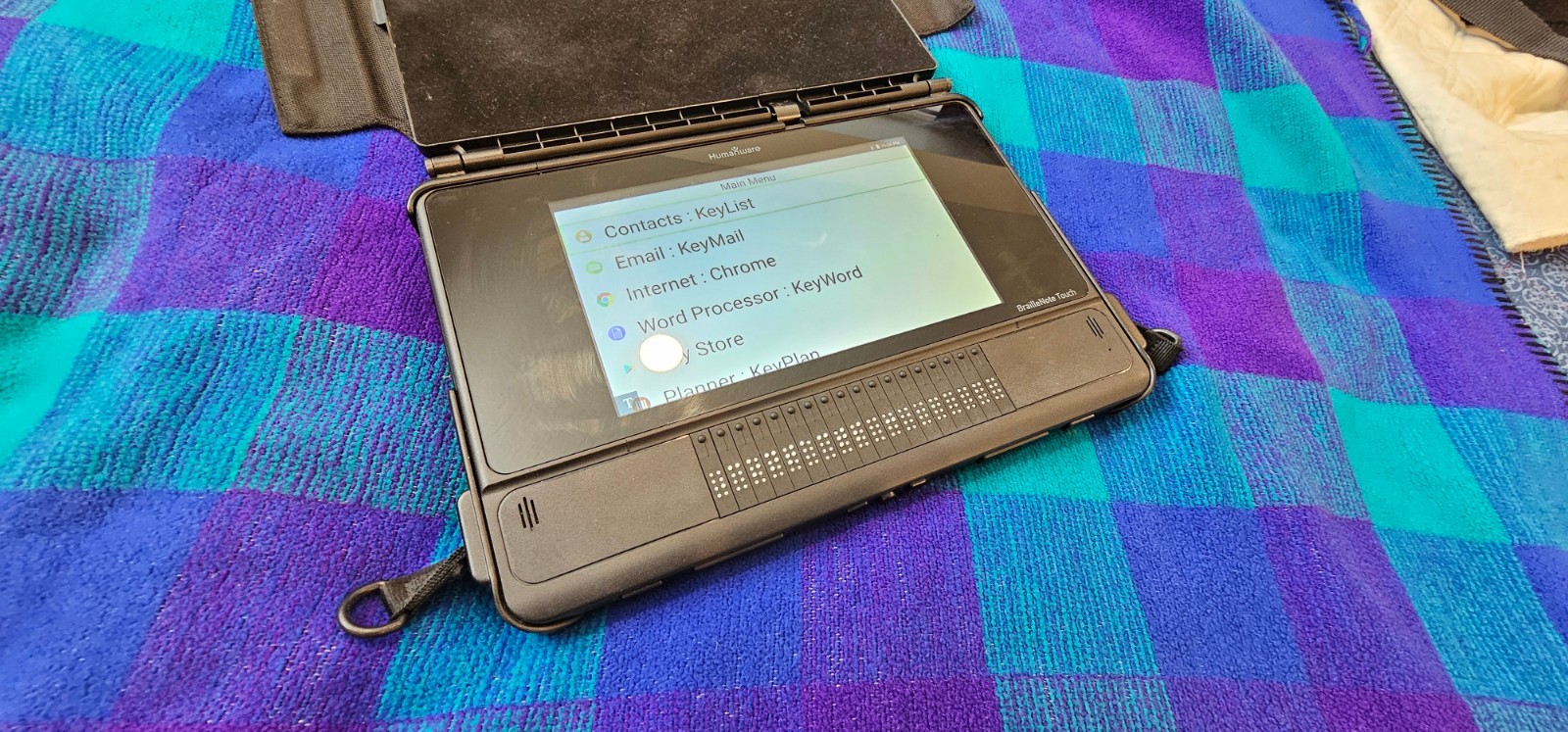 Braillenote Touch Plus + 18  Notetaker Practically New in Humanware Box Tested!