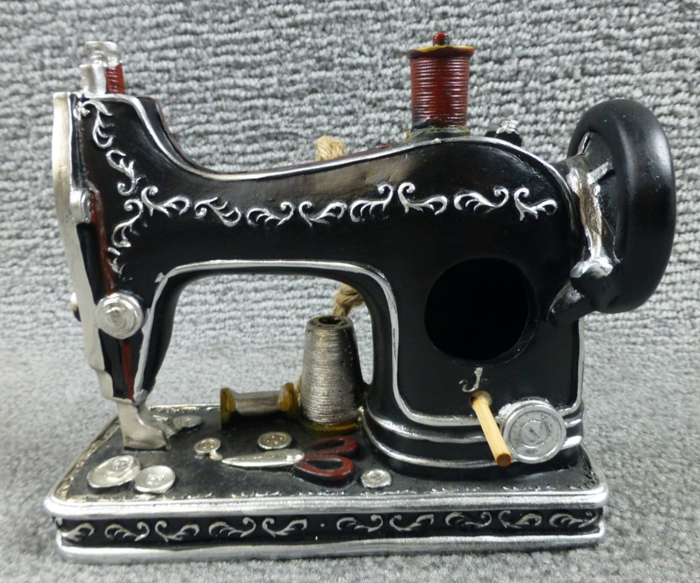 Hanging Bird House Replica Antique Sewing Machine Shaped By Joann Place And Time