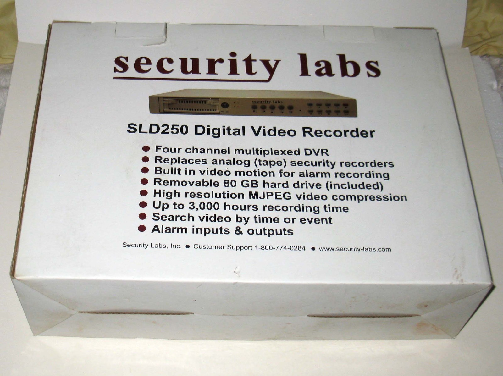 Security Labs SLD250 DVR Digital Video Recorder in Box Powers Up READ LISTING