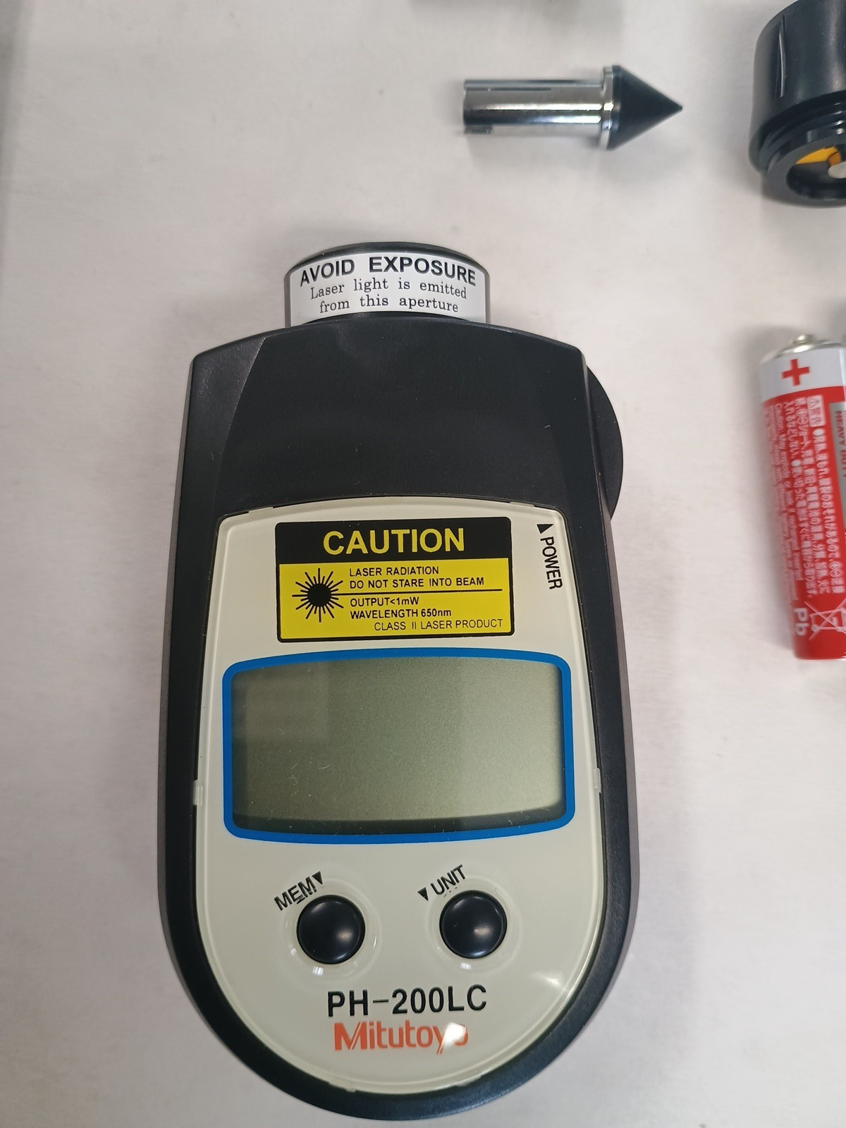 Mitutoyo 982-552 Digital Hand Tachometer PH-200LC Missing piece