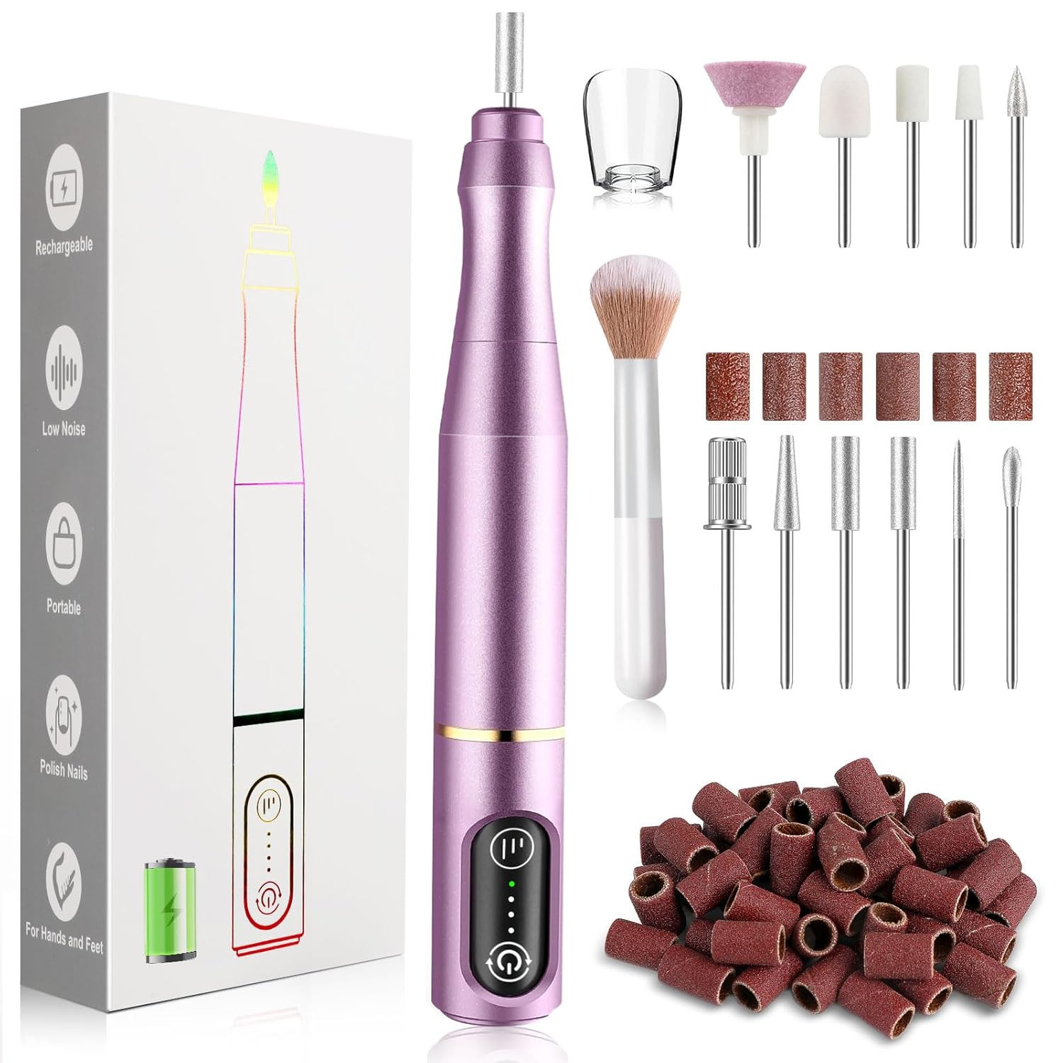 Toe Nail Grinder For Thick Toenails Set Manicure And Pedicure Professional Self