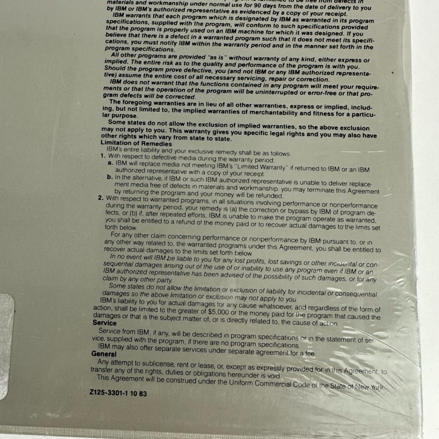 IBM PC Storyboard for Personal Computer Software DOS Factory Sealed