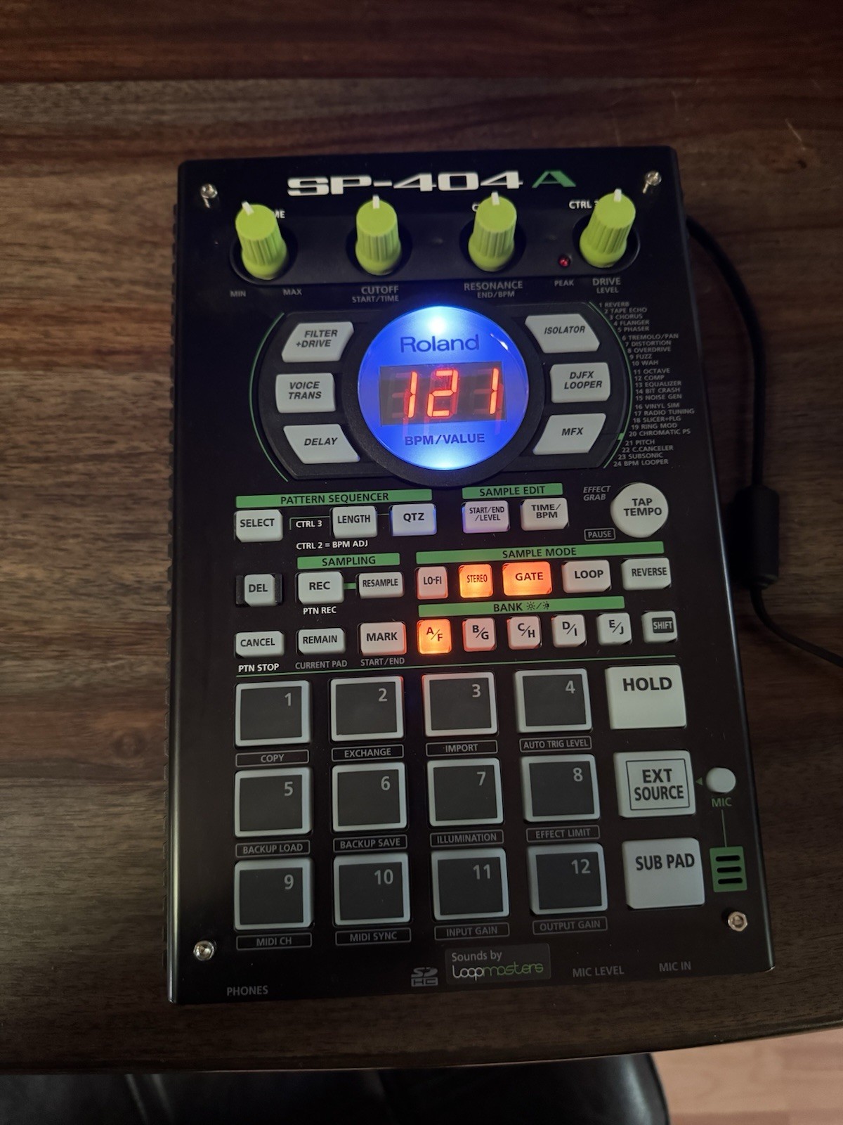 Roland SP-404A Digital Sampler w/ Effects, Pads, Pattern Sequencer