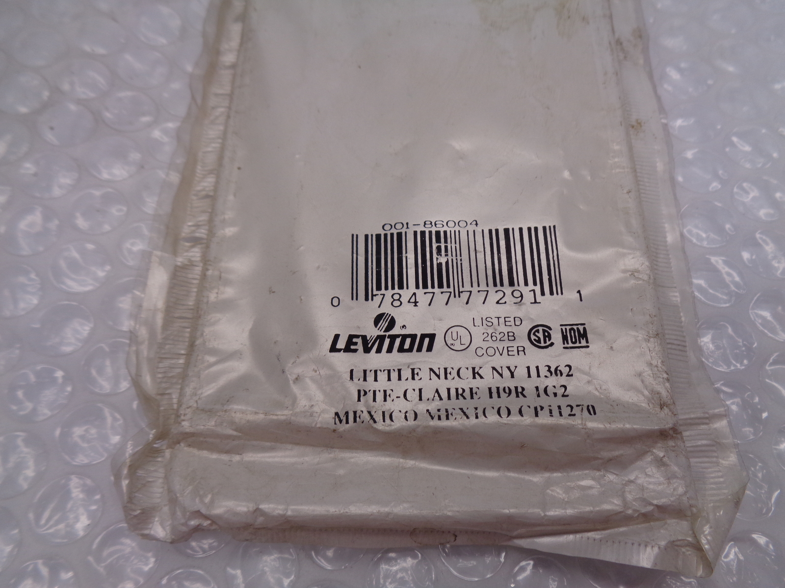 LEVITON 001-86004 WALLPLATE COVER NSMP
