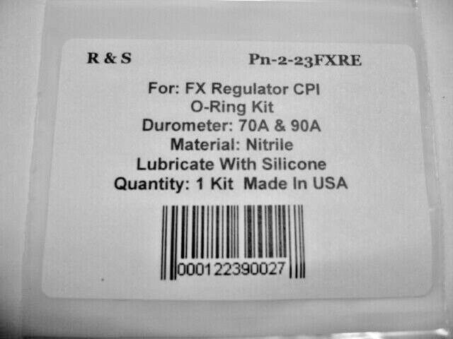 FX AMP Regulator CPI O-Ring Kit / R&S 2-23FXRE