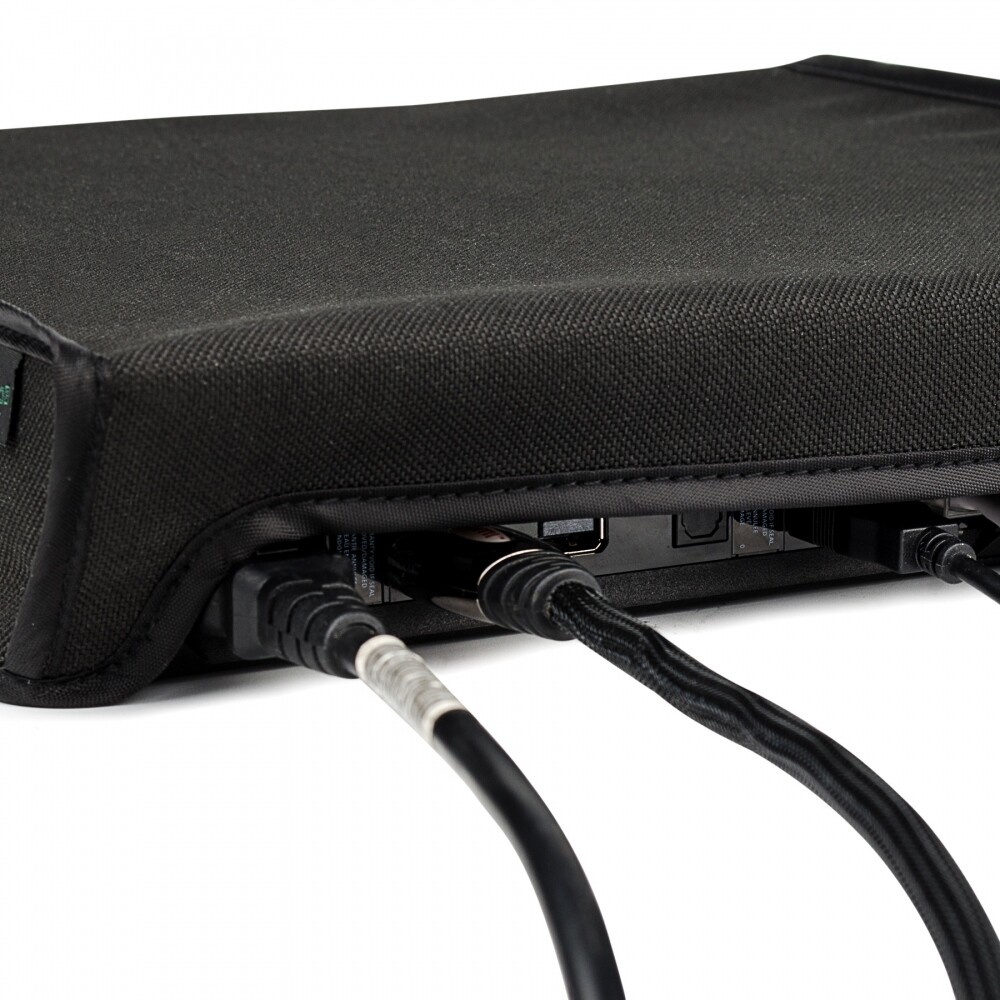 eXtremeRate Dust Cover Waterproof Dustproof Cover Case Black for PS4 Pro Console