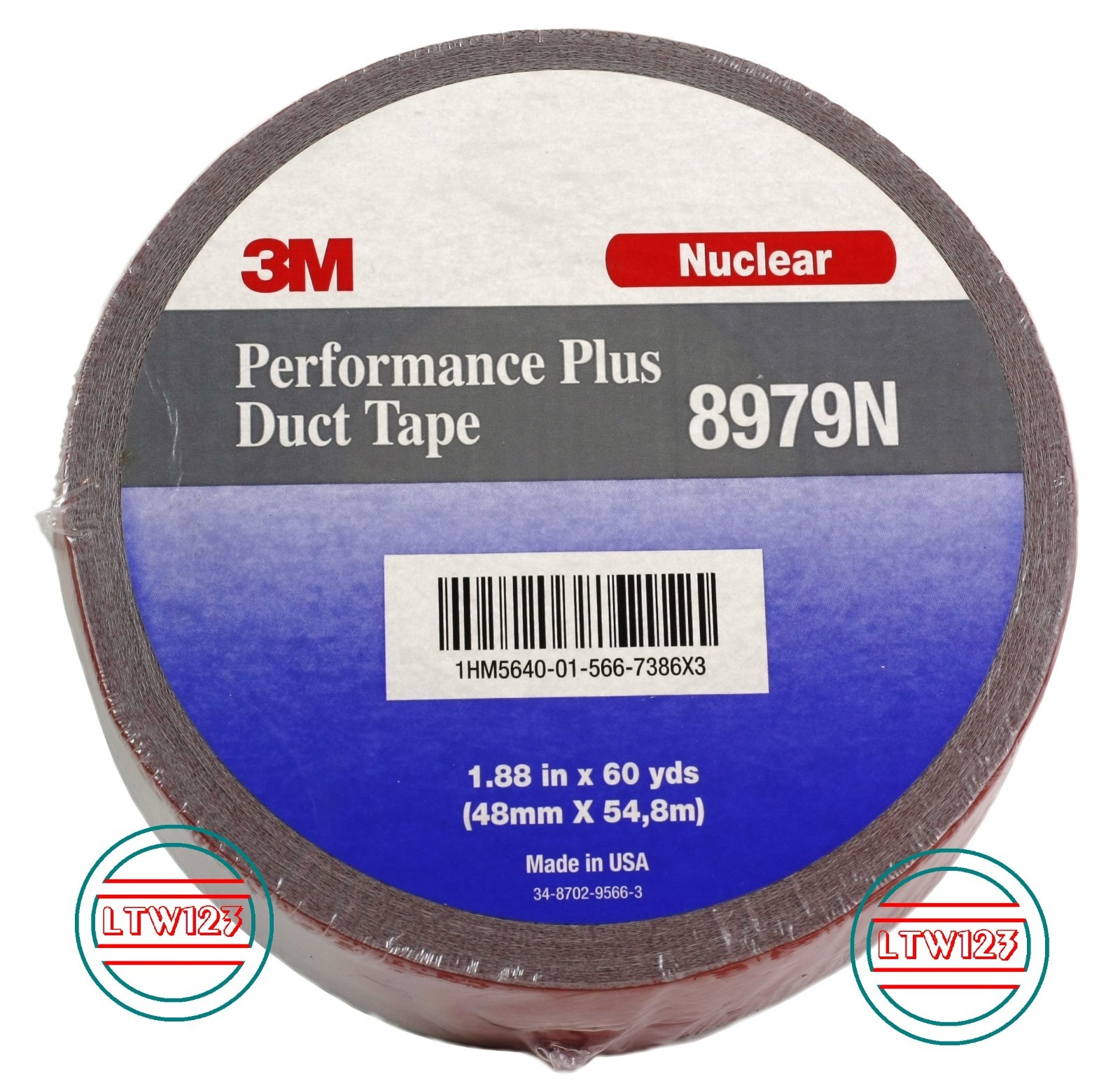 3M Tape Performance  Nuclear Plus 8979N  Duct Tape Red 48mm x 54.8M