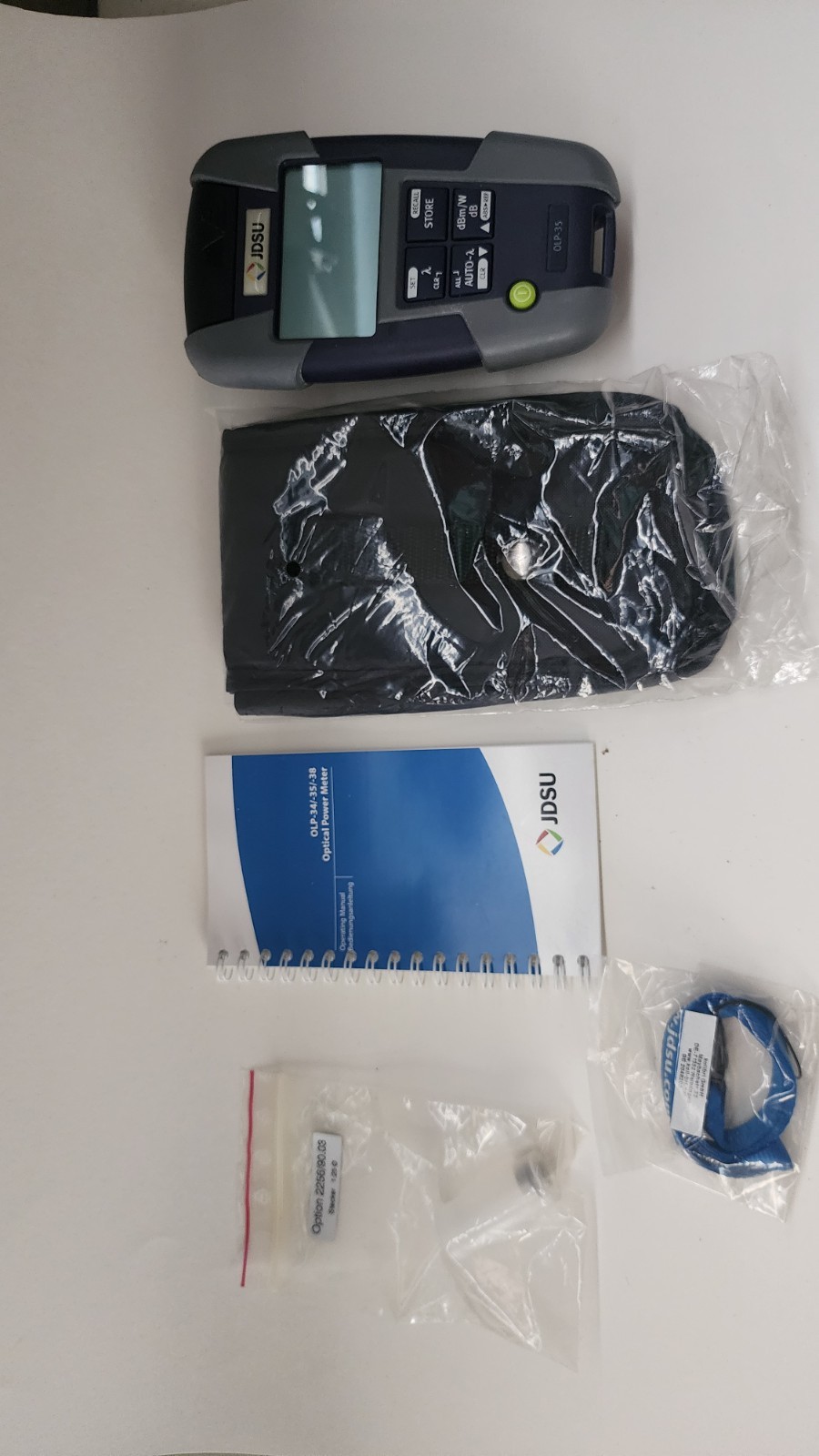 JDSU OLP-35 Handheld Optical Power Meter w/ Case & Manual