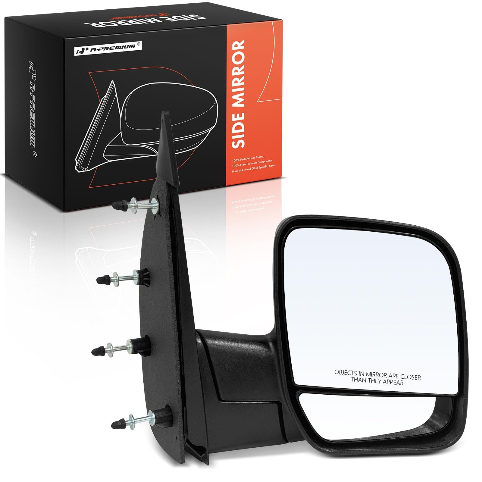 A-Premium Passenger Side Manual Door Mirror Compatible with Ford