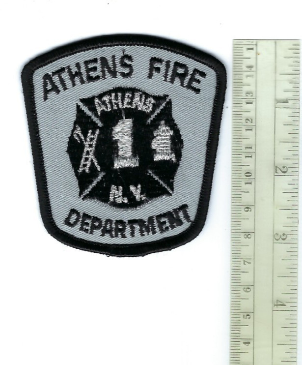 Athens (Greene County) New York NY Fire Dept. #1 ~ 3.25" patch - NEW!