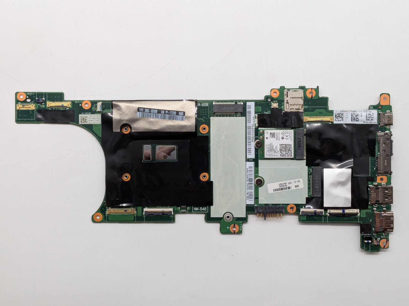 Lenovo X1 Carbon 6th Gen i5-8350U AMT TPM2 16GB VPro Motherboard 01YR215