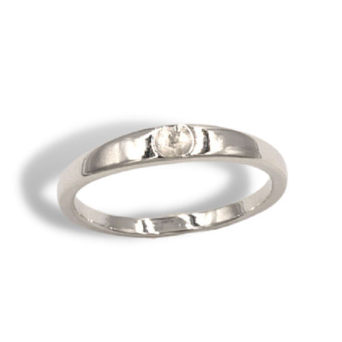 Pearl Plain Band Ring Mounting