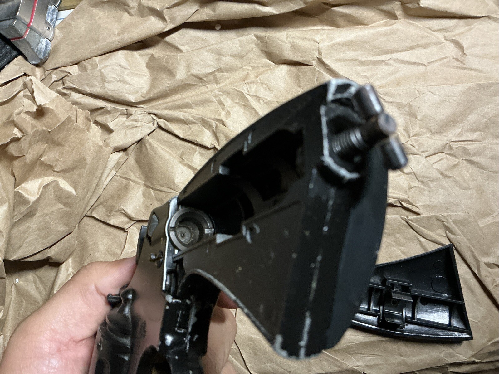 Crossman 357 pellet gun pistol Needs A Spring Adjust, Does Fire Functional