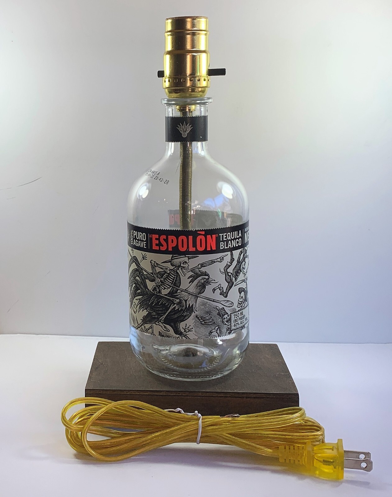 Espolon Blanco Table Desk LAMP Bar Lounge Decor Liquor Bottle Party Light
