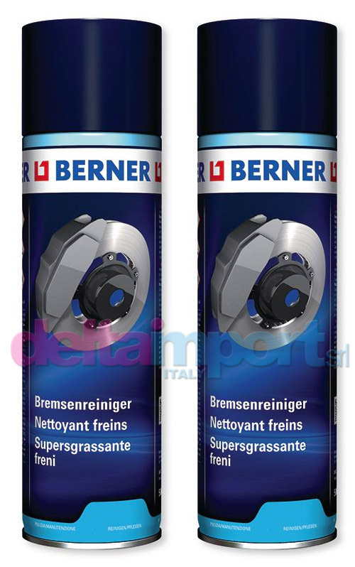 2 PIECES SUPER DEGREASING SPRAY FOR CLEANING ENGINE-BRAKES-GEARS BERNER