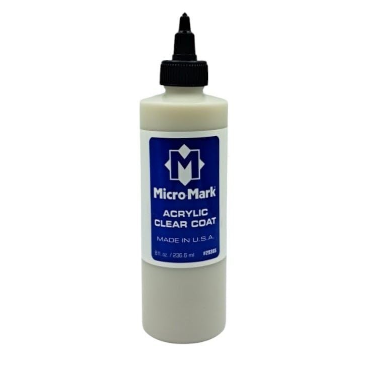 Micro-Mark Acrylic Clear Coat – 8 fl oz / 236 ml, 8 Fl Oz (Pack of 1),