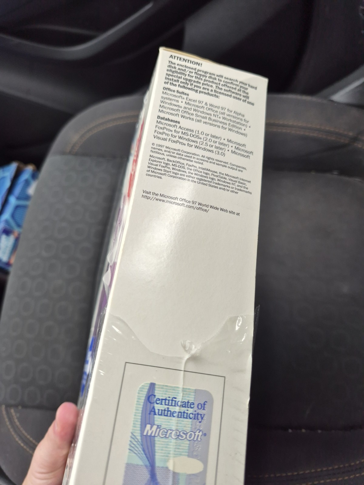 Microsoft MS Access 97 software sealed box NOS Tear In Plastic, Still Unopened