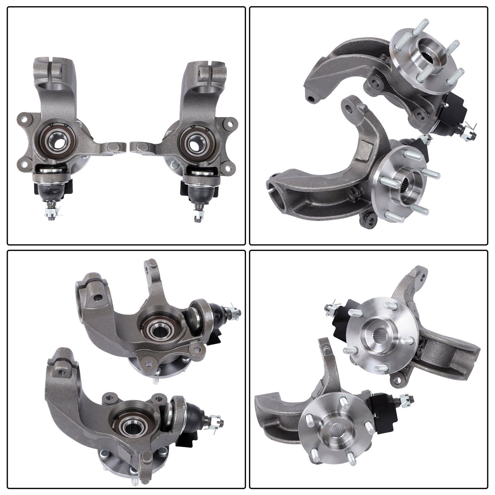 Front Steering Knuckles Wheel Hub Bearings For Ford Transit Connect 2010-2013