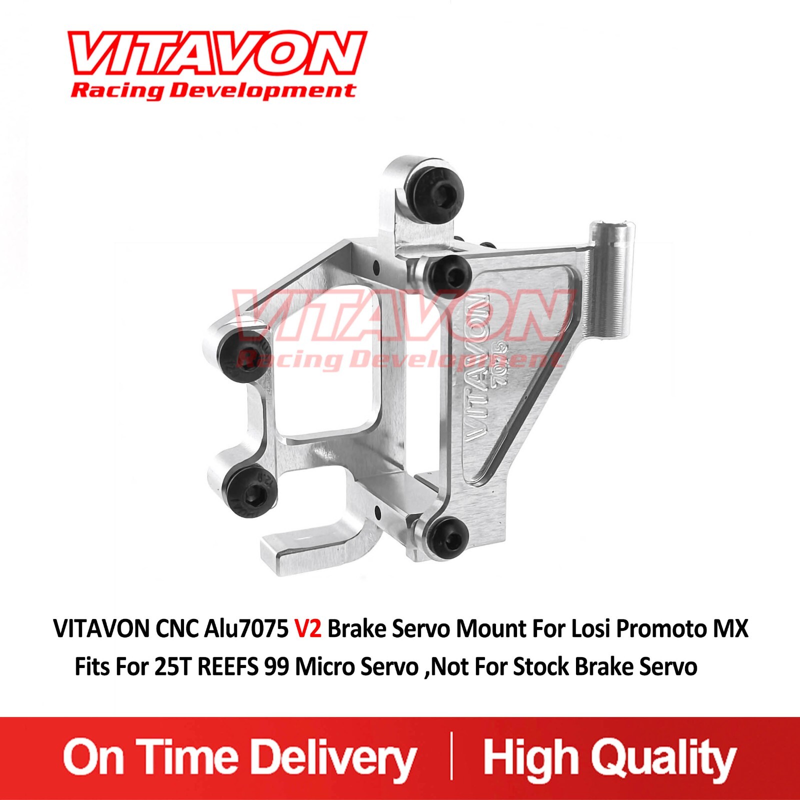 Vitavon V2 Brake Servo Mount For Losi Promoto Fits For 25T REEFS 99 Micro Servo