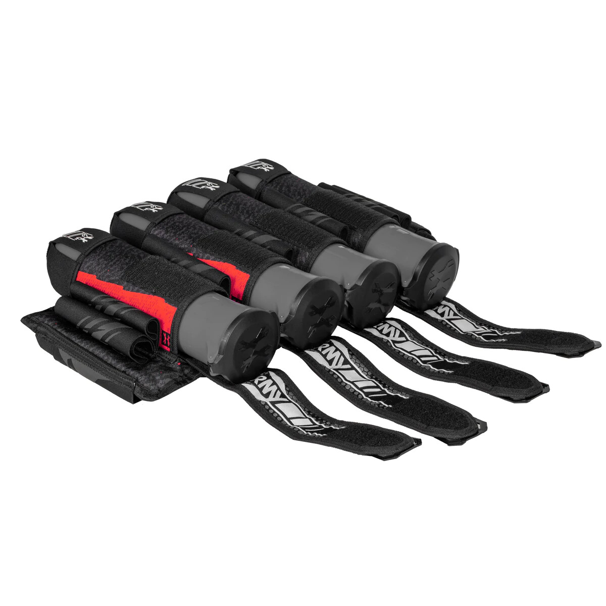 New HK Army Eject 4+3+4 Paintball Pod Harness / Pack - Boost Black/Red