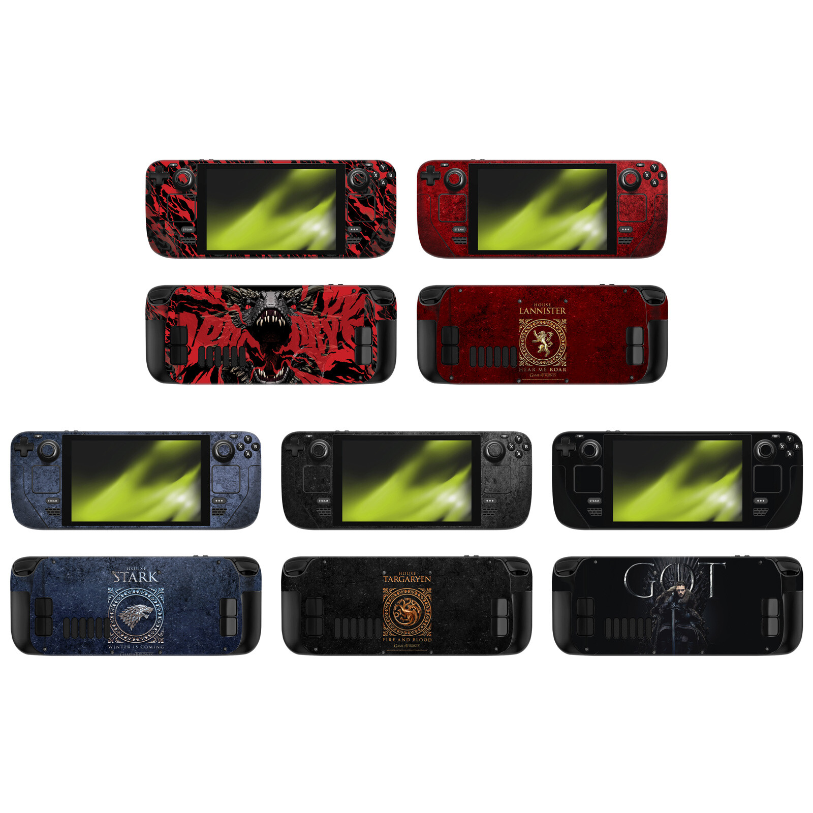 OFFICIAL HBO GAME OF THRONES SIGILS AND GRAPHICS VINYL SKIN DECAL FOR STEAM DECK