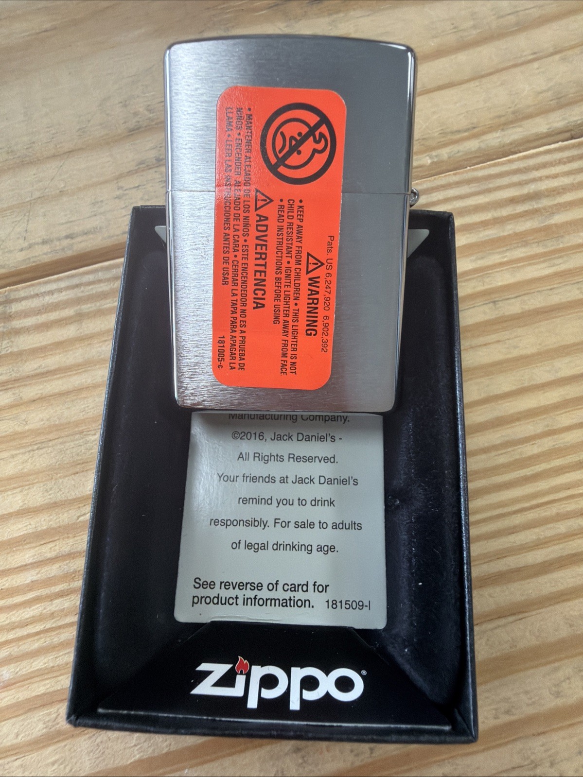 Jack Daniel’s Zippo Lighter New In Box