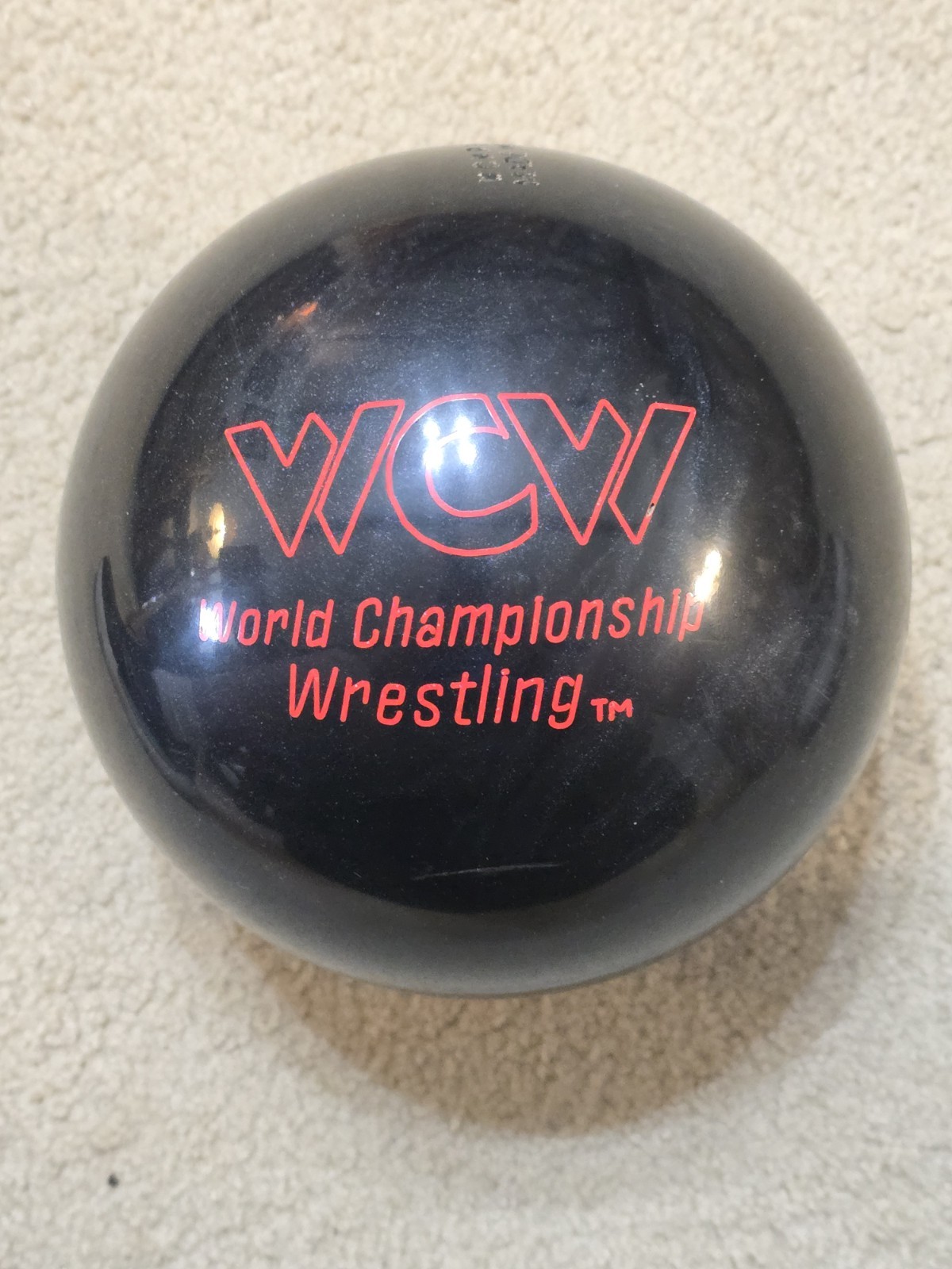 1999 Collector Series WCW World Wrestling 10lb 0oz Bowling Ball Undrilled