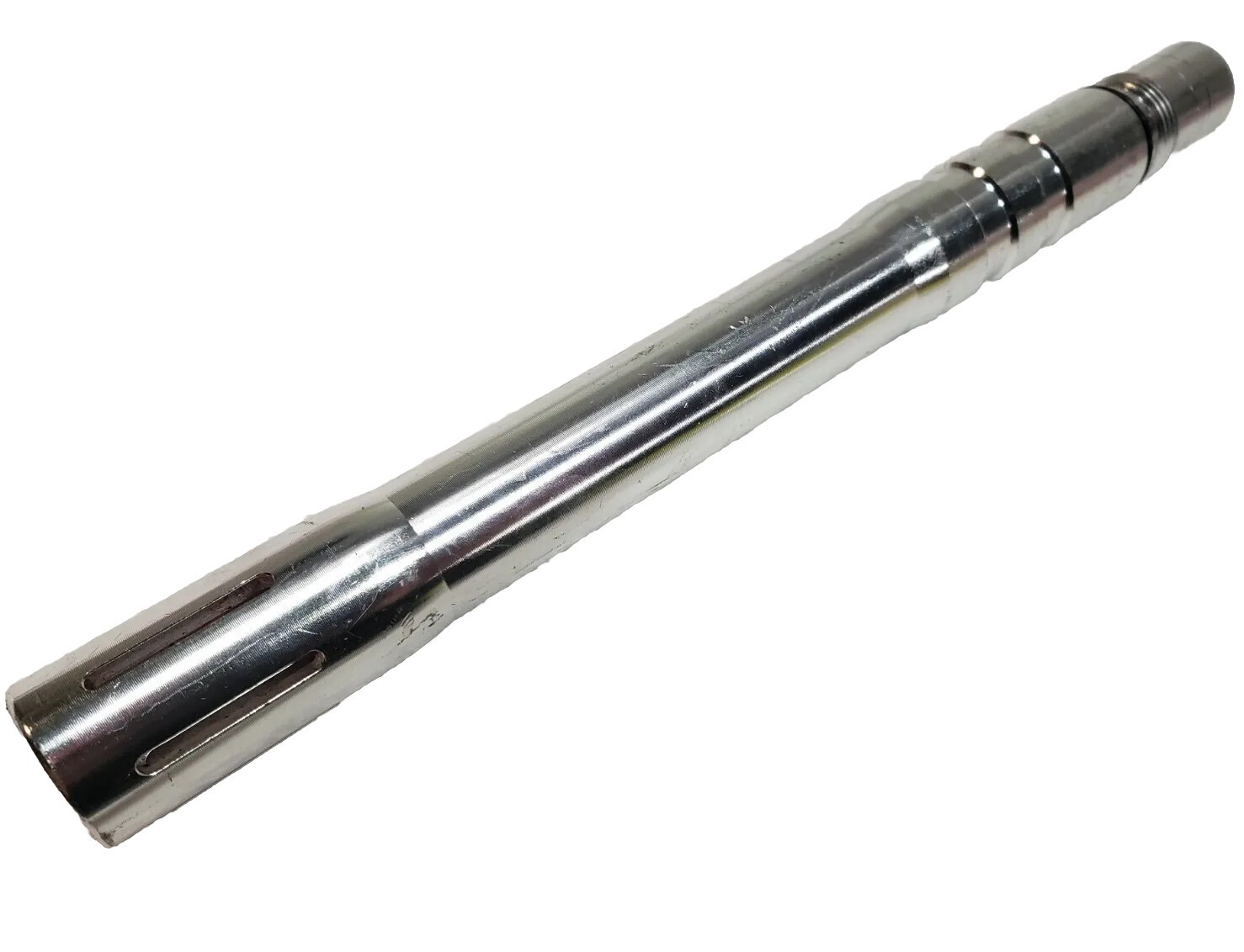 9.5 in Silver Slot Port Spyder Piranha Rebel JT Viewloader Paintball Gun Barrel