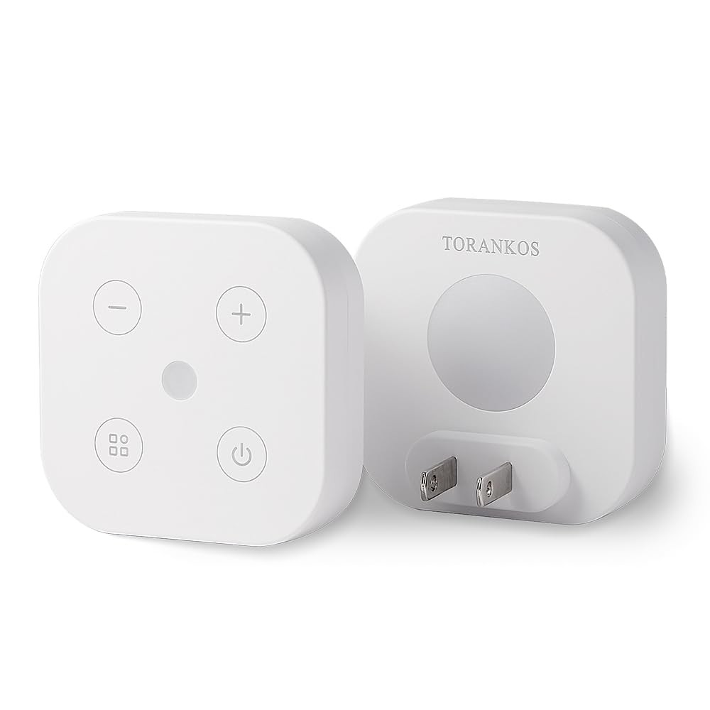 2 Pack Dimmable LED Night Lights with Light Sensor for Kids & Adults