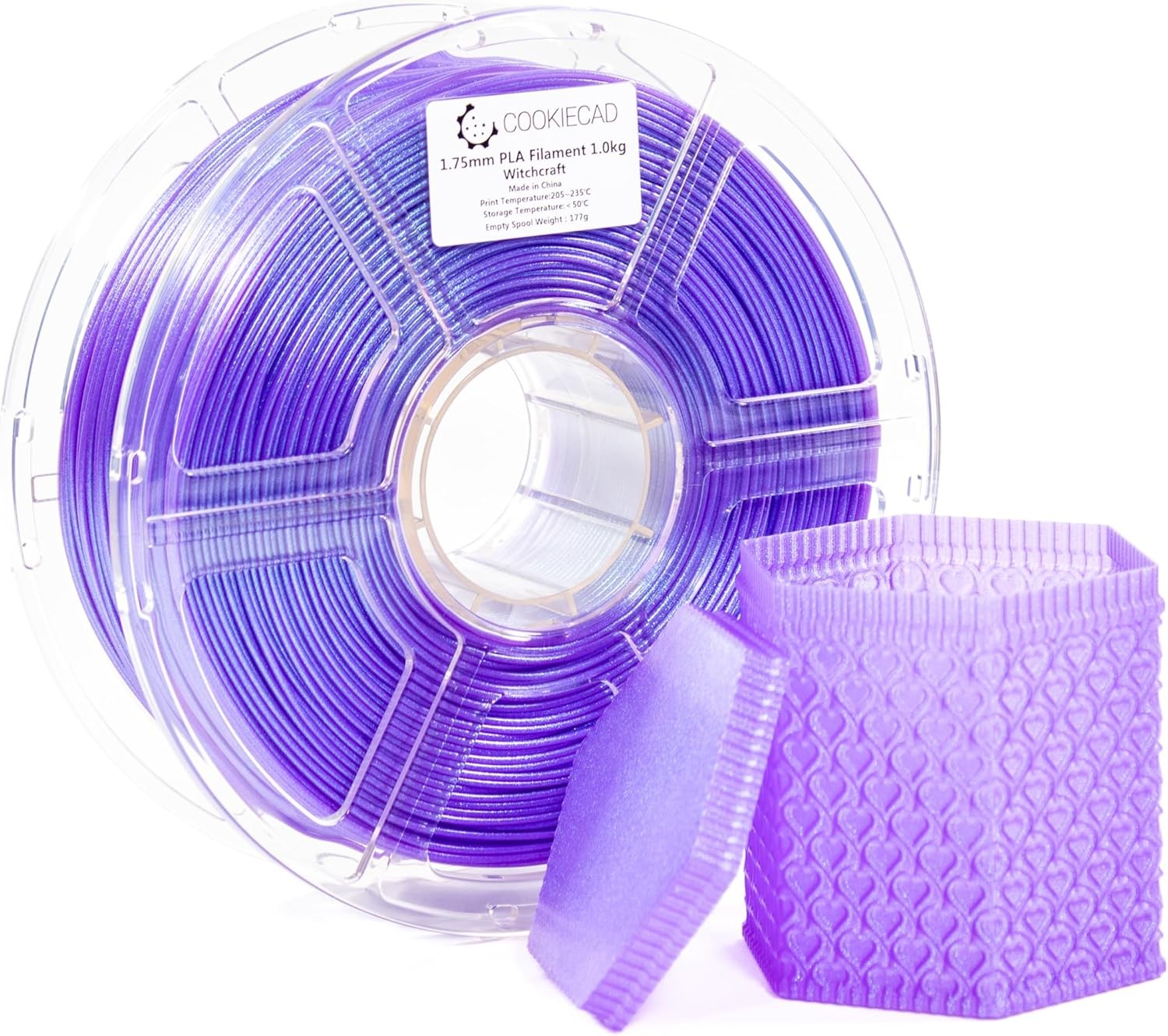 PLA Filament 1.75mm 1kg Iridescent Glitter 3D Printer Filament - Witchcraft Elix