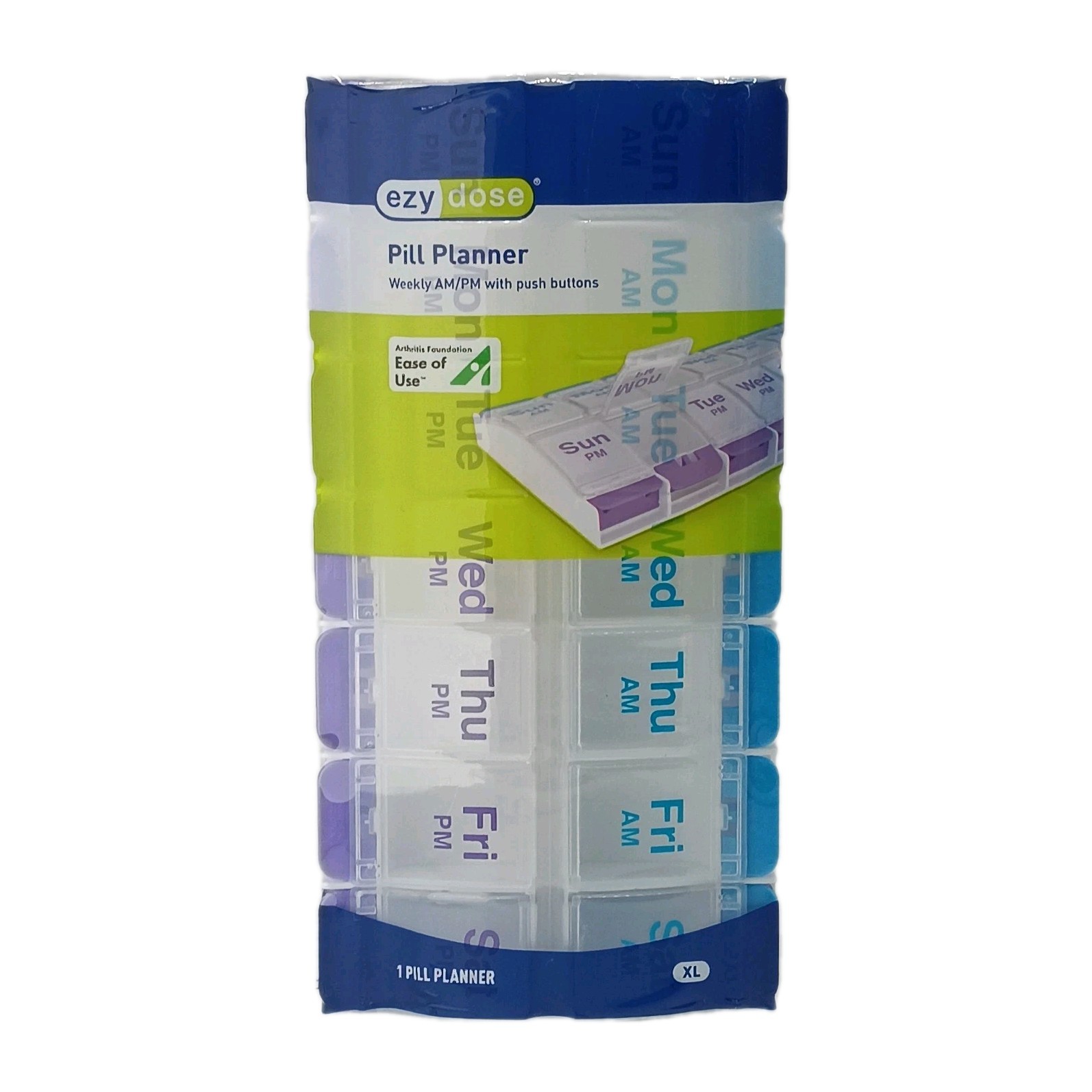 7 Day Weekly Pill Planner/Organizer for Medicine & Vitamins XLarge Case